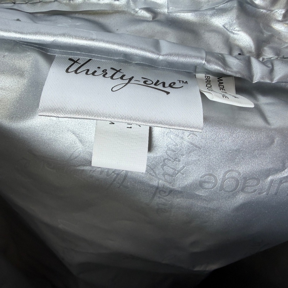 Thirty-One On The Double Chill Thermal Set Insulated Cooler Black White Monogram - Picture 6 of 12